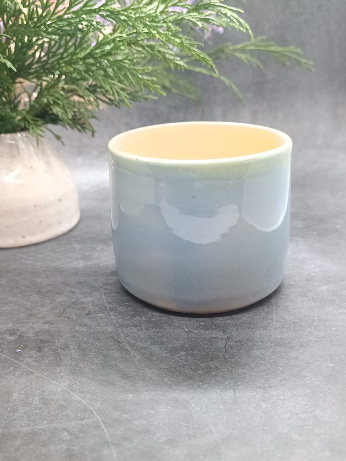 Straight Cup in Blue & Yellow