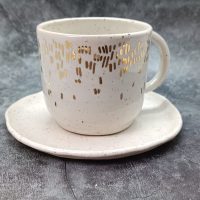 Small plate in white with speckles - Image 3