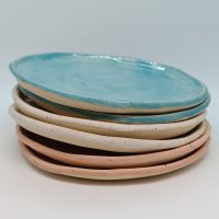 Small plate in blue with speckles - Image 3