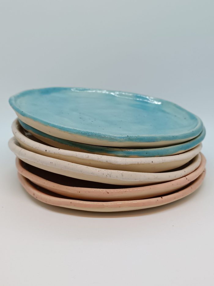 Small plate in blue with speckles - Image 3