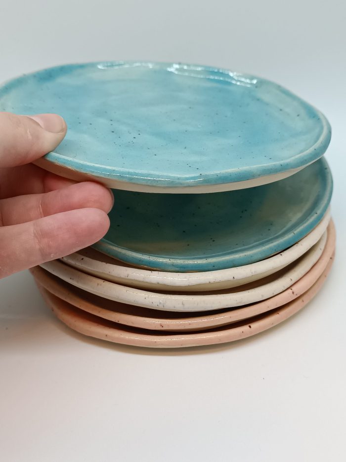 Small plate in blue with speckles - Image 2