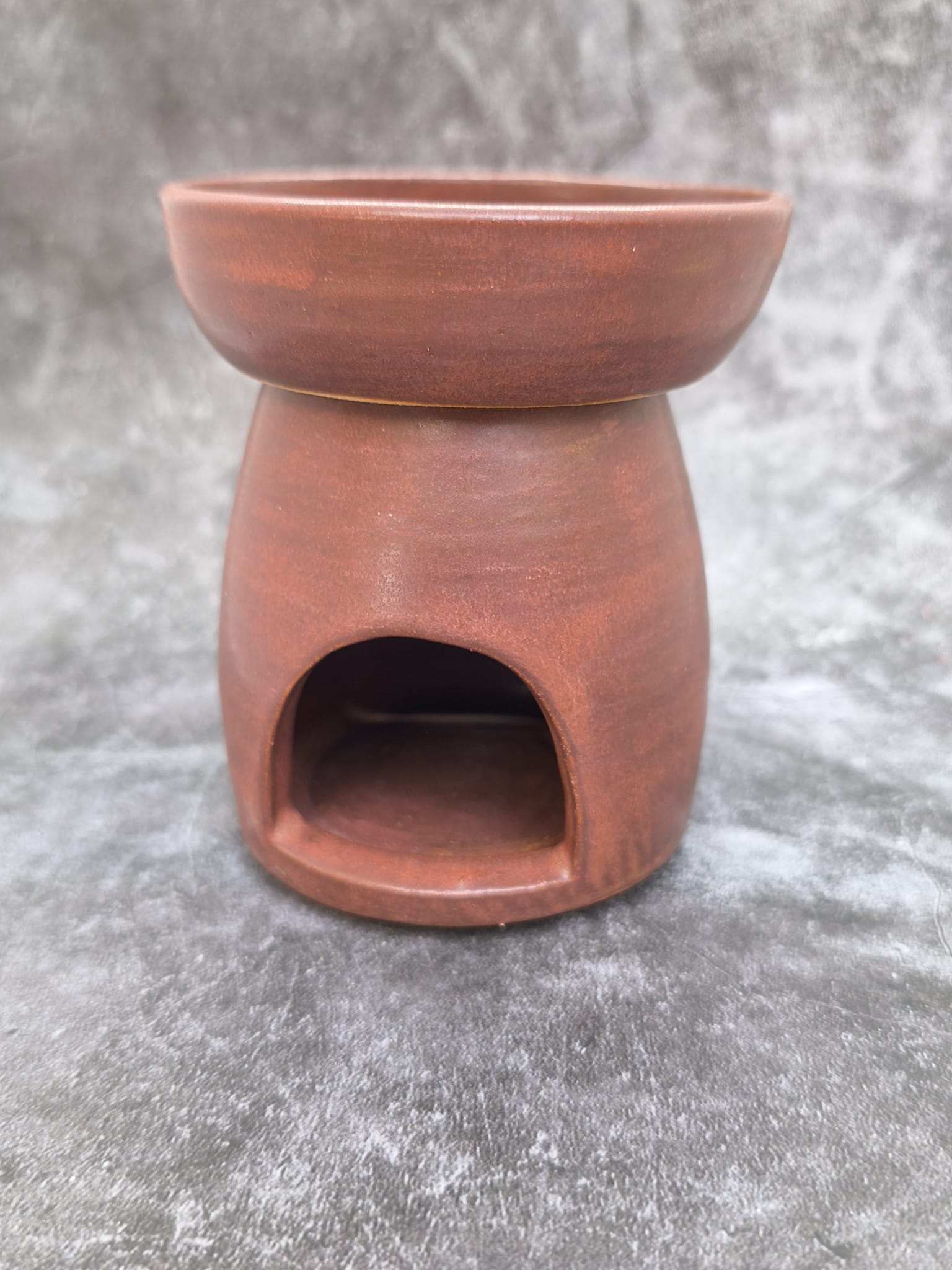 Handmade Ceramic Candle & Essential Oil Burner | Terracotta Stoneware Aromatherapy Diffuser - Image 2