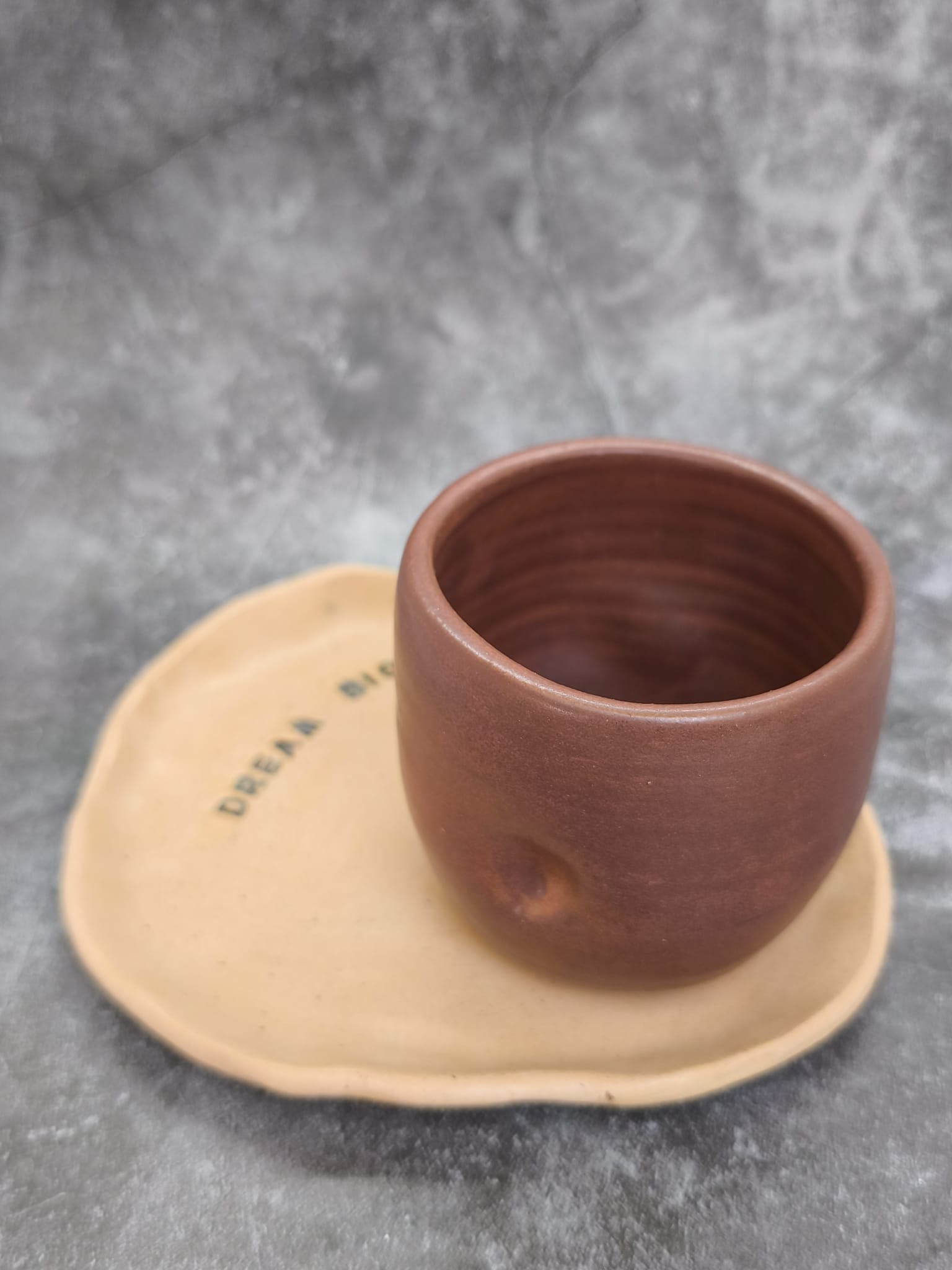 Affirmation Cup & Saucer Set – Dream Big & Never Give Up - Image 4