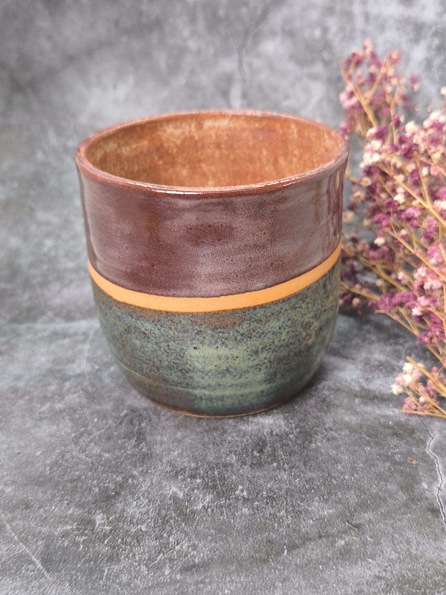 Chestnut & Sage Ceramic Cup - Image 2